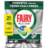 Fairy Platinum All-in-One Dishwasher Tablets 21 Pack - British product