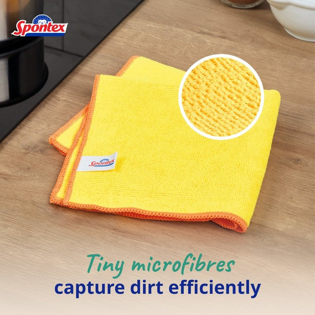 Spontex microfibre cloths 8 pack (British brand)