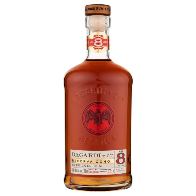 Bacardi Reserva 8 Year Old Rum 70cl - British product