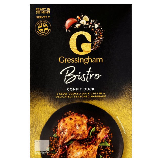 Gressingham Bistro Confit Duck Legs 430g, UK version