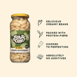 Bold Bean Co organic white beans 570g - British product
