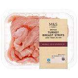 M&S British turkey breast strips 300g, imported from the UK