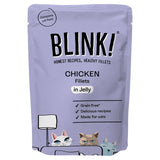Blink chicken fillets wet cat food pouch 85g - British product