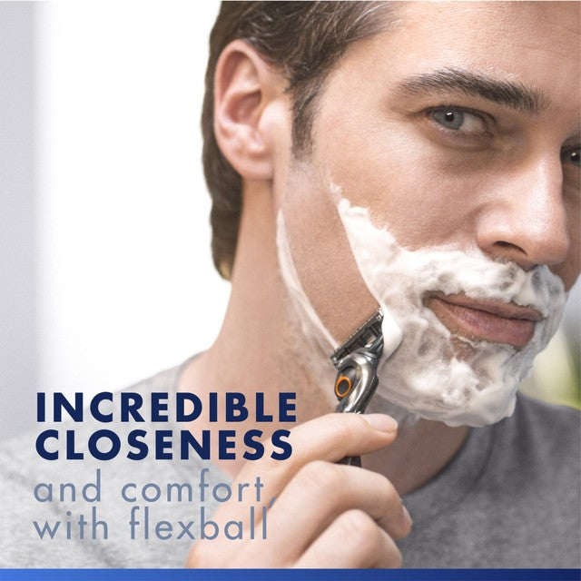 Gillette ProGlide Flexball manual razor starter pack with 4 blades - British product