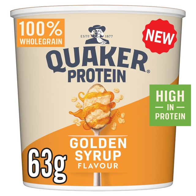 Quaker golden syrup porridge pot 63g, imported from the UK