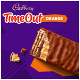 Cadbury Timeout Orange milk chocolate wafer bar 6 x 18g - British product