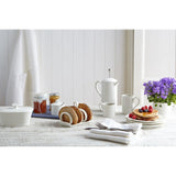 Sophie Conran white porcelain butter dish with cover, 15.5cm x 12cm (British brand)