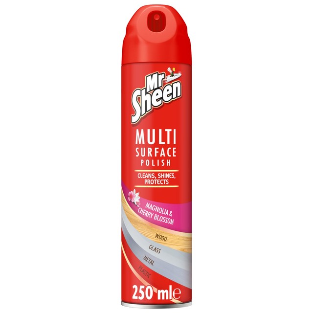 Mr Sheen multi-surface polish Cherry 250ml, imported from the UK