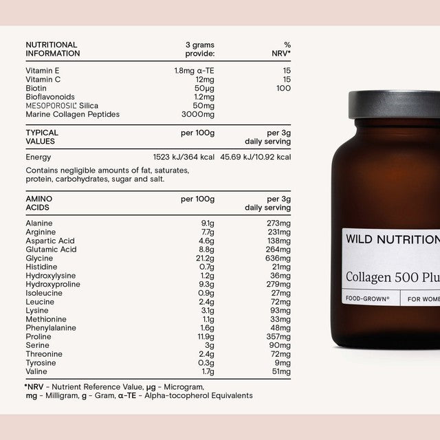Wild Nutrition collagen supplement powder 94g (British brand)