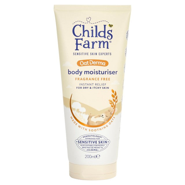 Childs Farm OatDerma body moisturiser fragrance-free 200ml - British product