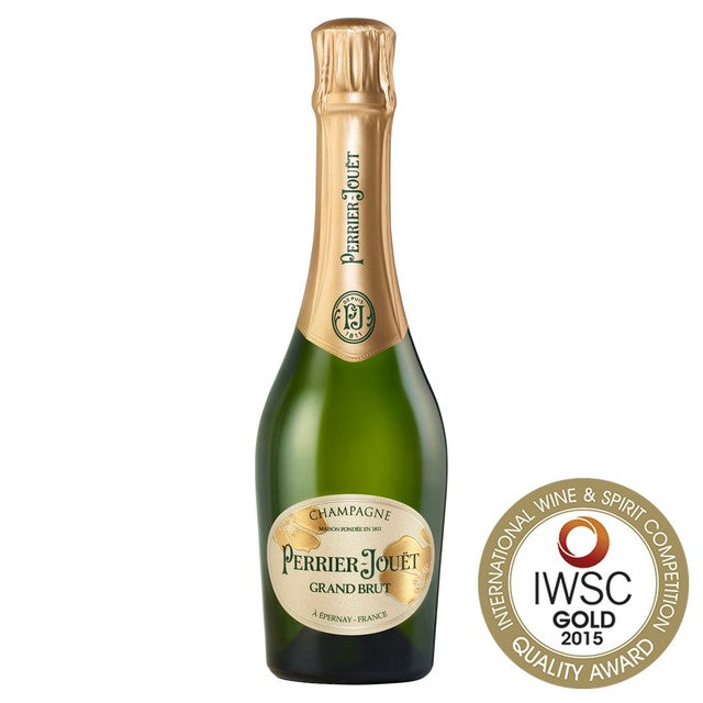 Perrier-Jouet Champagne Grand Brut Non-Vintage Half Bottle, imported from the UK