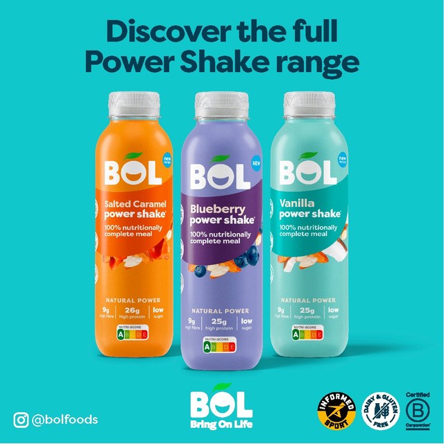 BOL Chocolate Power Shake 410g - British product
