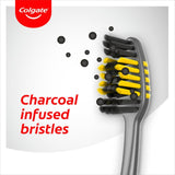 Colgate ZigZag Charcoal Medium Manual Toothbrush