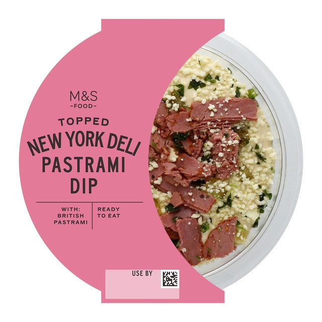 M&S New York Deli Pastrami Dip 170g, imported from the UK