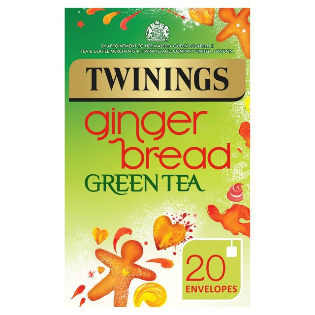 Twinings ginger bread green tea 20 teabags (British brand)