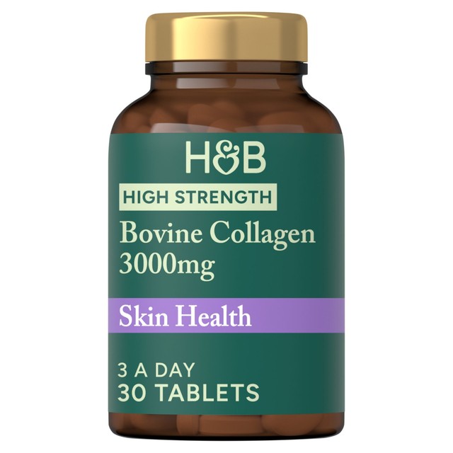 Holland & Barrett bovine collagen 3000mg tablets 30 tablets, UK version