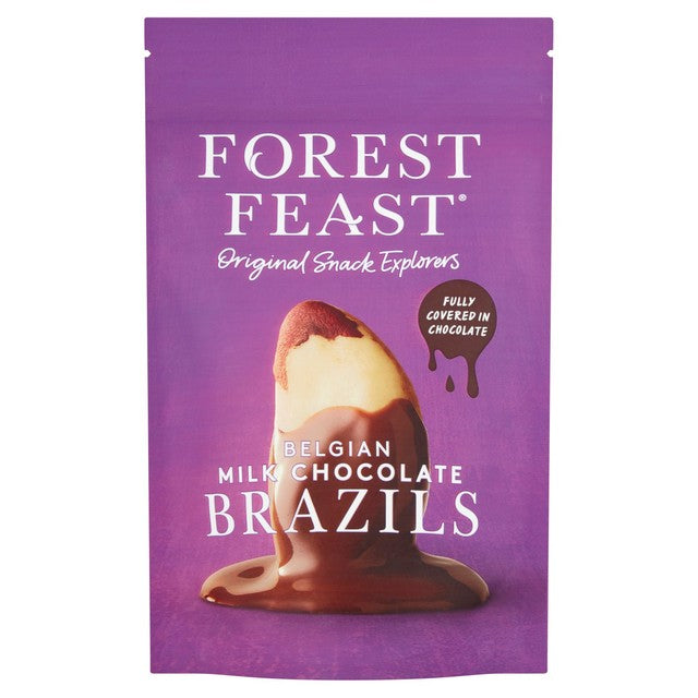 Forest Feast Brazil Nuts Belgian Milk Chocolate 120g - British product