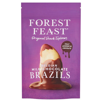 Forest Feast Belgian Milk Chocolate Brazil Nuts 120g
