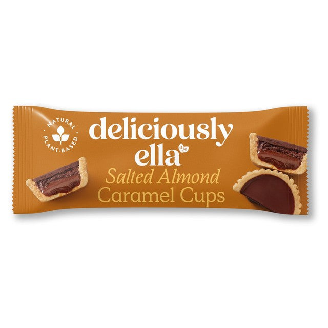 Deliciously Ella salted almond caramel cups 36g - British product