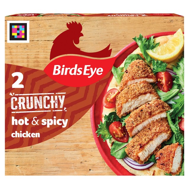 Birds Eye hot & spicy chicken in breadcrumbs 180g - British product