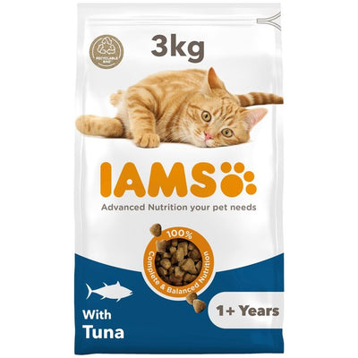 IAMS Adult Dry Cat Food with Tuna 3kg
