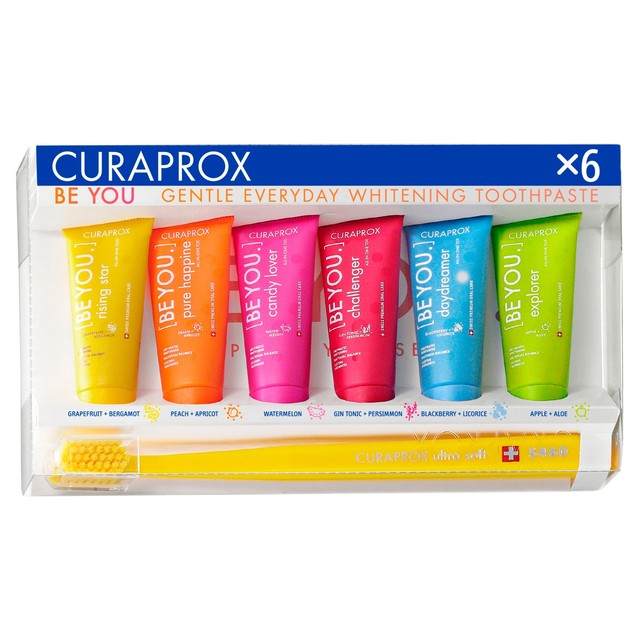 Curaprox Be You toothpaste taster pack 6 x 10ml - British product