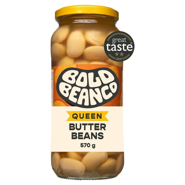 Bold Bean Co Queen Butter Beans jarred legumes 570g - British product