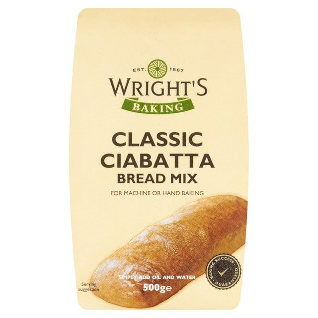 Wright's ciabatta bread mix 500g (British brand)