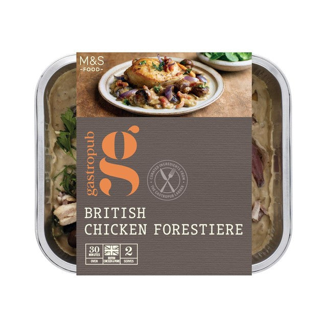 M&S Chicken Forestiere main course 585g, imported from the UK