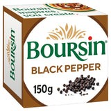 Boursin black pepper soft cheese 150g - British product