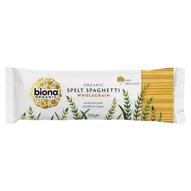 Biona spelt wholegrain spaghetti 500g - British product