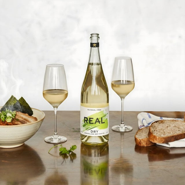 Real Dry Sparkling Tea 75cl, imported from the UK