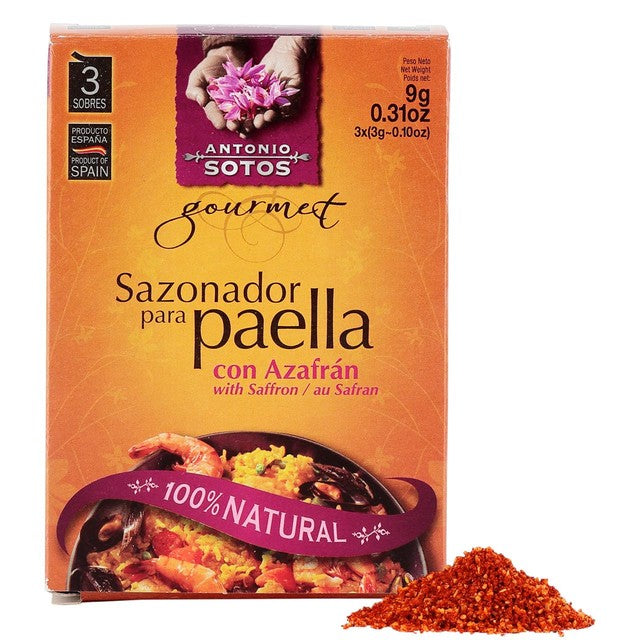 Brindisa paella seasoning with saffron 9g - British product