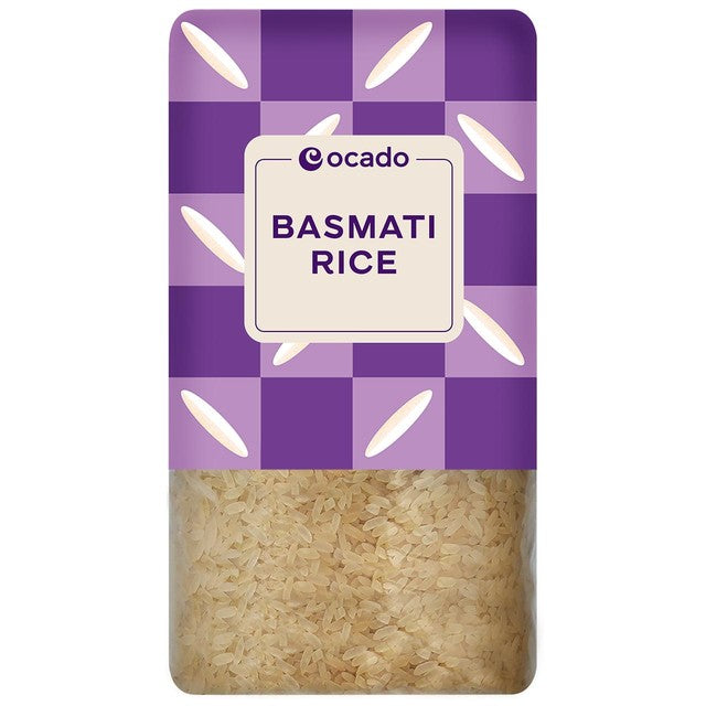 Ocado basmati rice 1kg, imported from the UK
