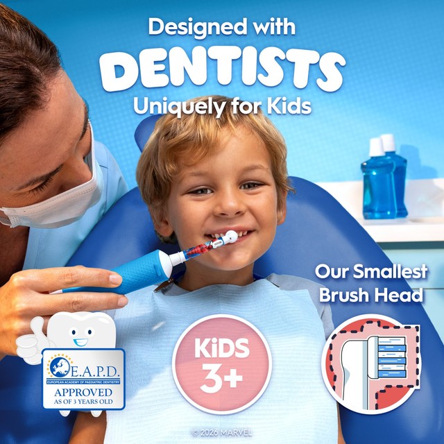 Oral-B Marvel Spiderman kids electric toothbrush, imported from the UK