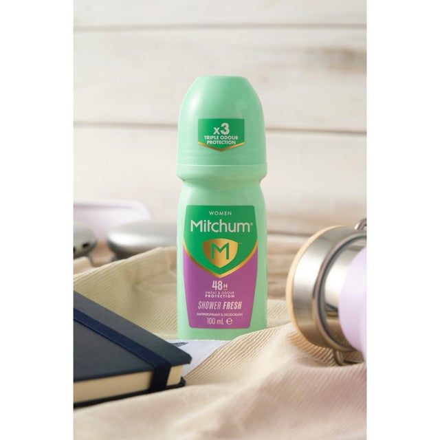 Mitchum Shower Fresh anti-perspirant deodorant roll-on 100ml, imported from the UK