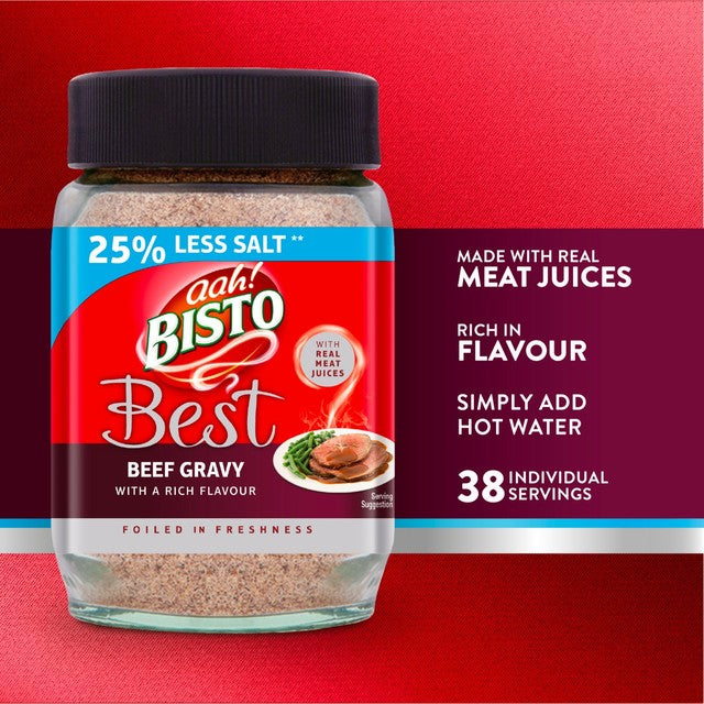 Bisto Best Reduced Salt Beef Gravy Granules 390g - British product