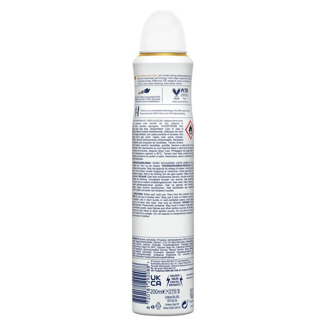 Dove Advanced Care Anti-Perspirant Deodorant Spray 200ml - British product