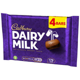 Cadbury Dairy Milk chocolate bars 4 x 33.5g - British product