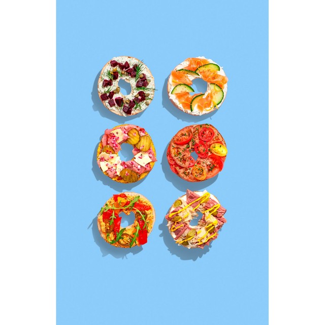New York Bakery wholemeal bagels 5 pack, imported from the UK