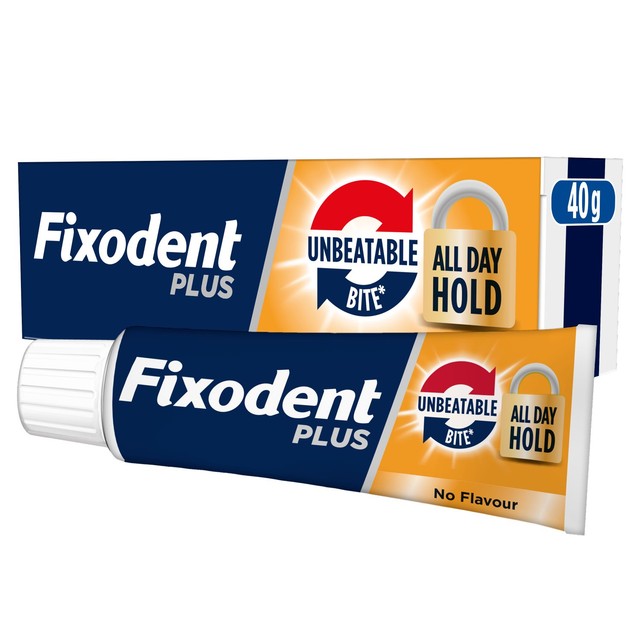 Fixodent flavour free denture adhesive cream 40g - British product