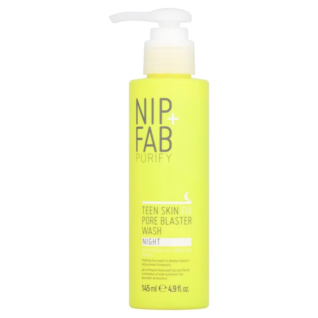 NIP+FAB Teen Skin Pore Blaster Night Wash 145ml, imported from the UK
