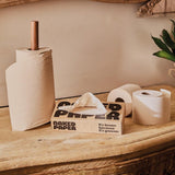 Naked Paper Unbleached Bamboo Kitchen Roll 6-pack, imported from the UK