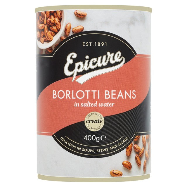 Epicure Borlotti Beans in salted water 400g, UK version