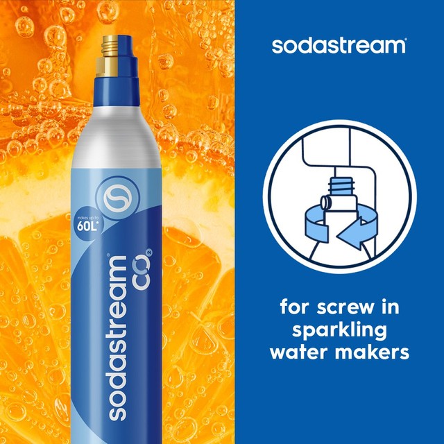 SodaStream spare CO2 gas cylinder 425g (British brand)