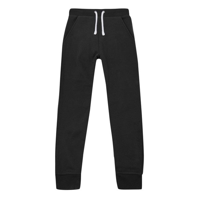 M&S boys cotton joggers in black for ages 6-7 years, imported from the UK