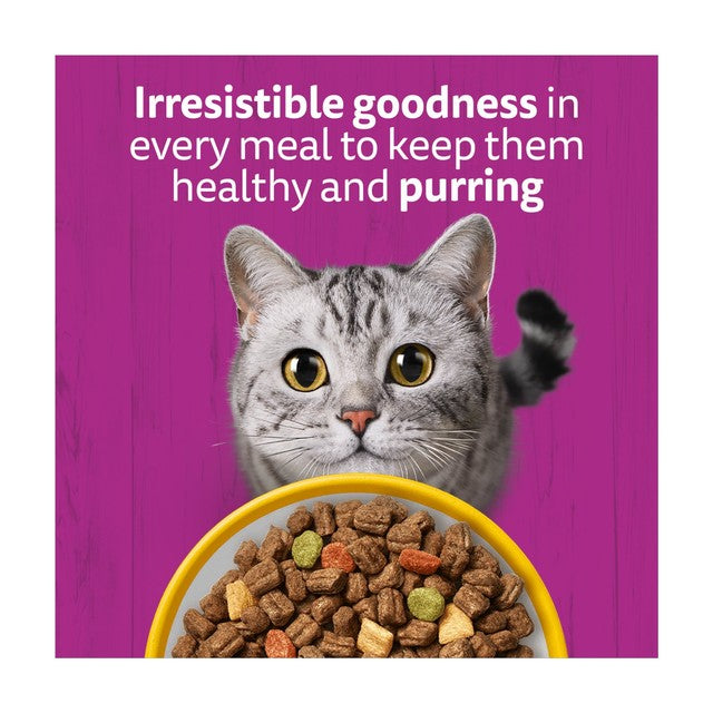Whiskas 7+ senior dry cat food with chicken 800g (British brand)