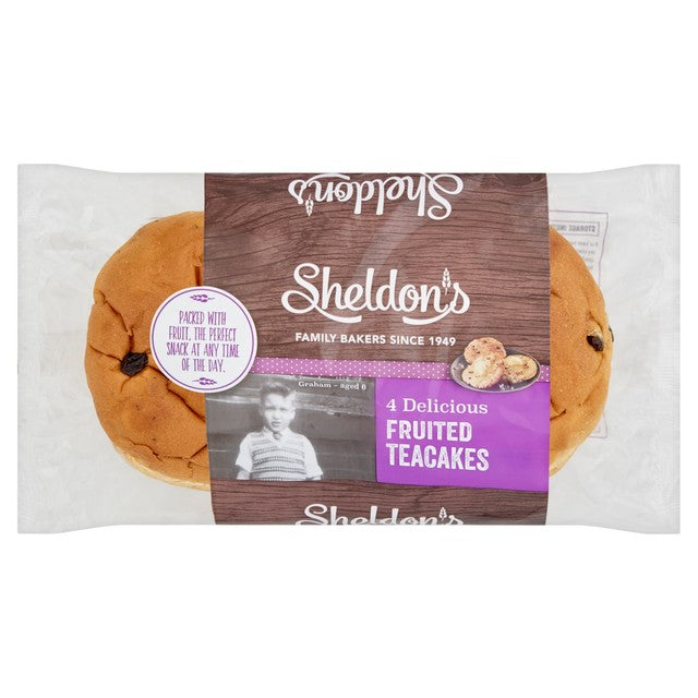 Sheldon's fruited teacakes 4 pack (British brand)