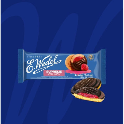 E. Wedel Supreme Bringebær Jaffa Cakes 147g
