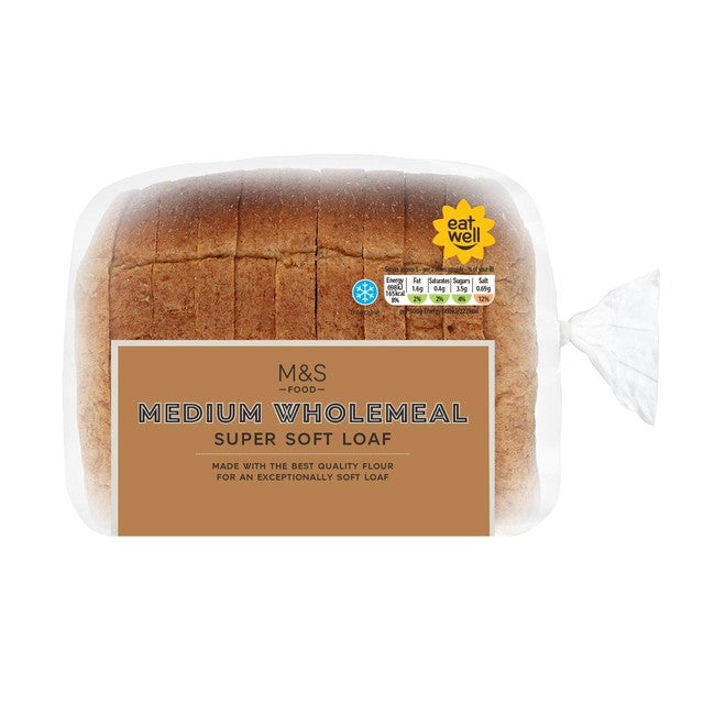 M&S Super Soft Wholemeal Medium Sliced Bread